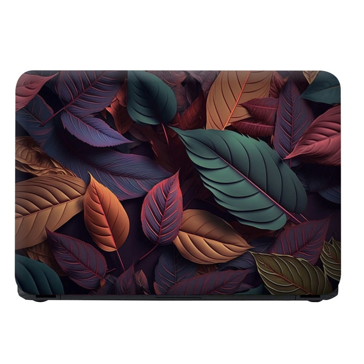 Laptop Skin - Colorful Leaves Abstract Background Generative