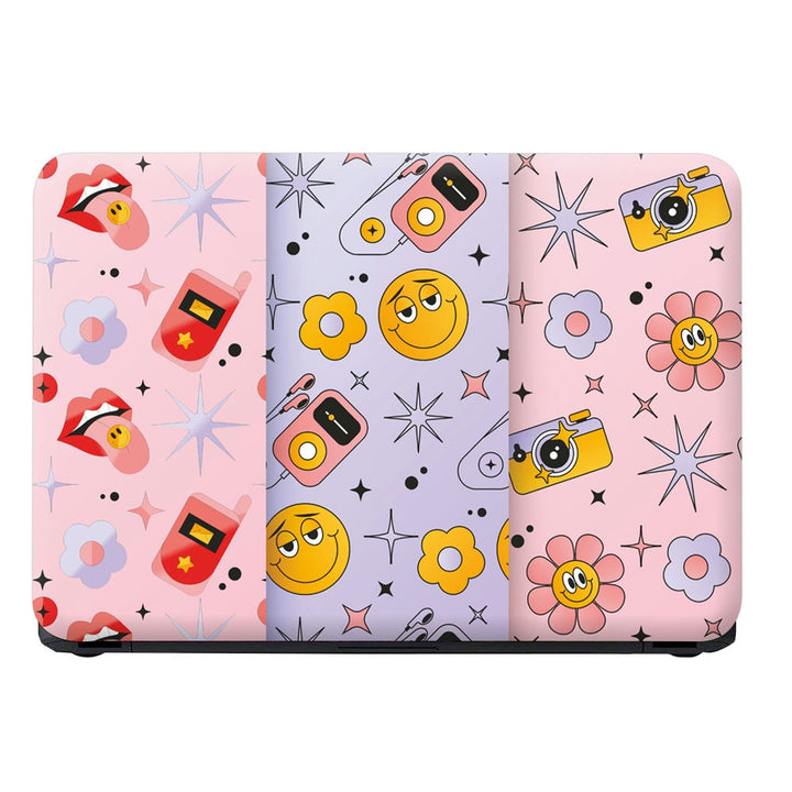 Laptop Skin - Tounge Faces Flower