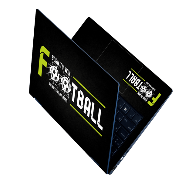 Laptop Skin - Born to Win Football