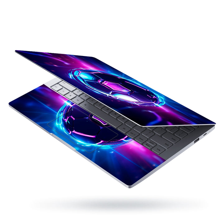 Laptop Skin - Futuristic Scifi Background Soccer