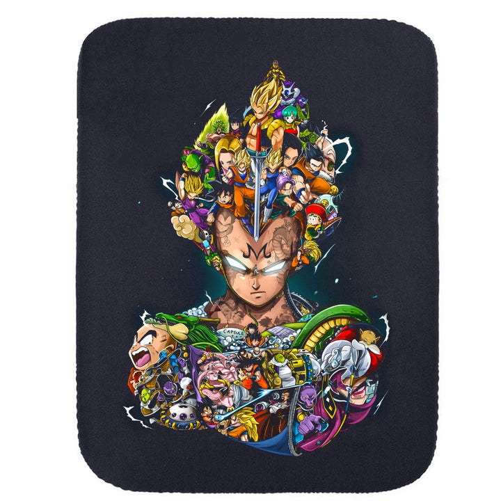 Printed Neoprene Reversible Laptop & Tablet Sleeve - Anime Legendary Dragon Ball DS3