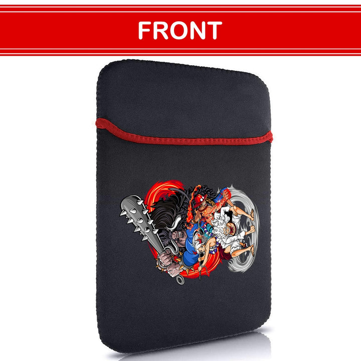 Printed Neoprene Reversible Laptop & Tablet Sleeve - Anime Action DS6