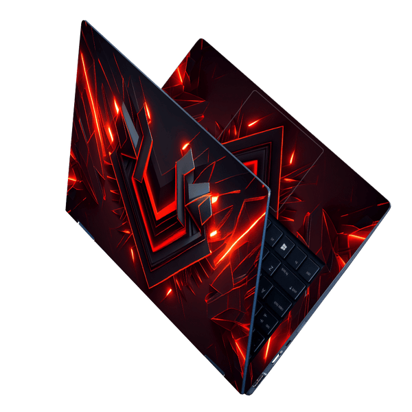 Laptop Skin - Digital Art Logo With Letter v