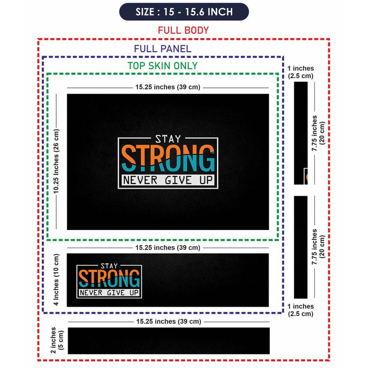 Laptop Skin - Stay Strong Liner Design