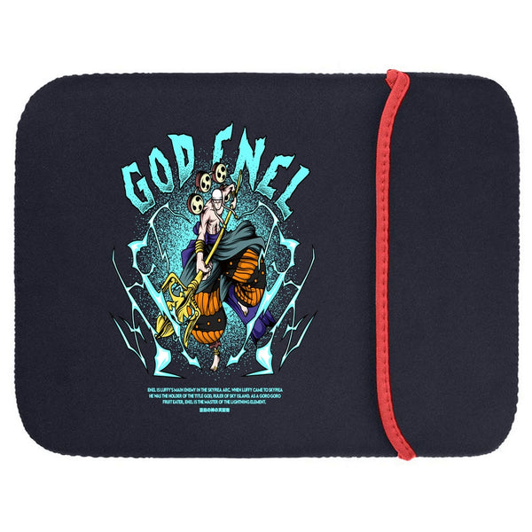 Printed Neoprene Reversible Laptop & Tablet Sleeve - One Piece Eneru DS1