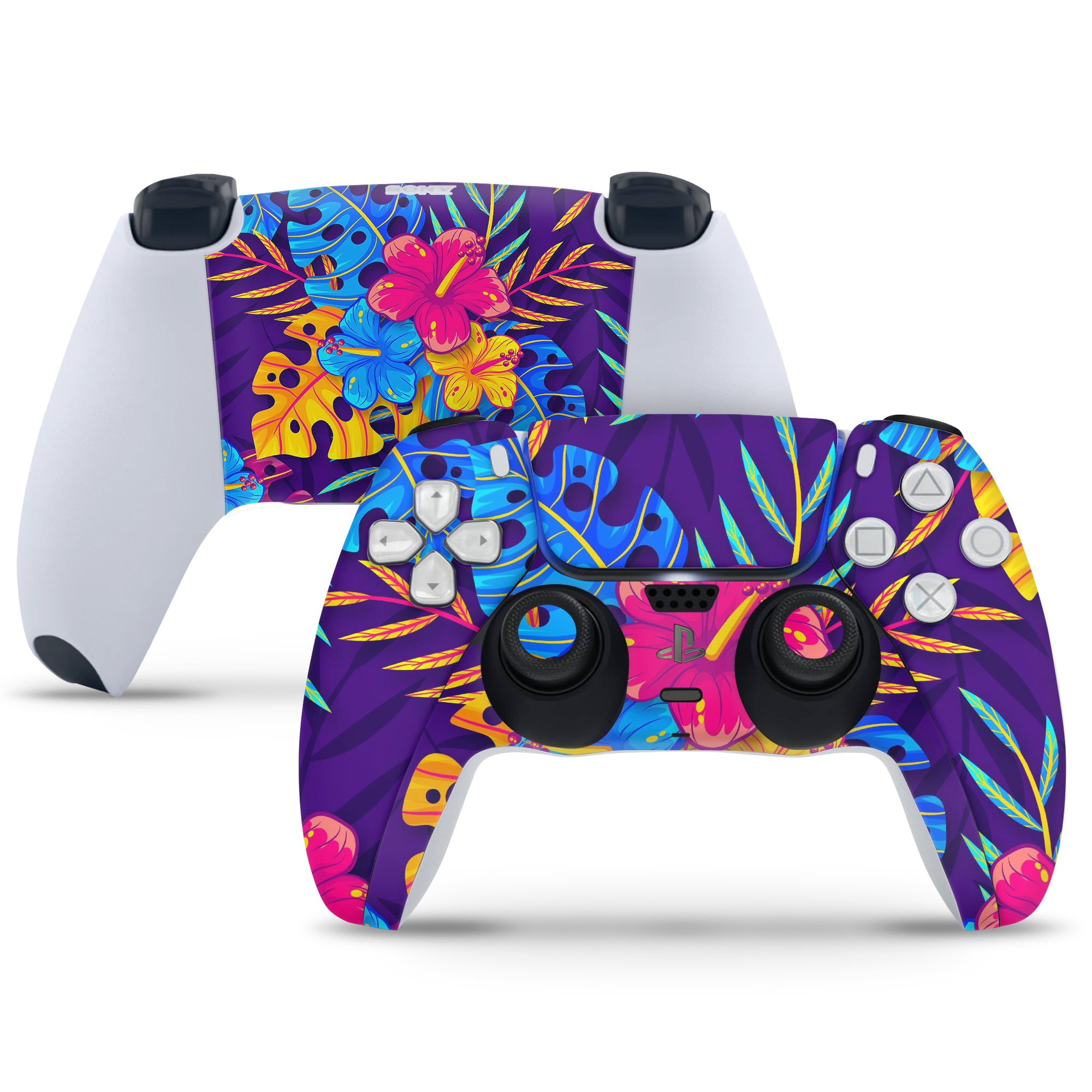 PlayStation 5 Controller Skin - Tropical Flowers and Leaves – SkinsLegend