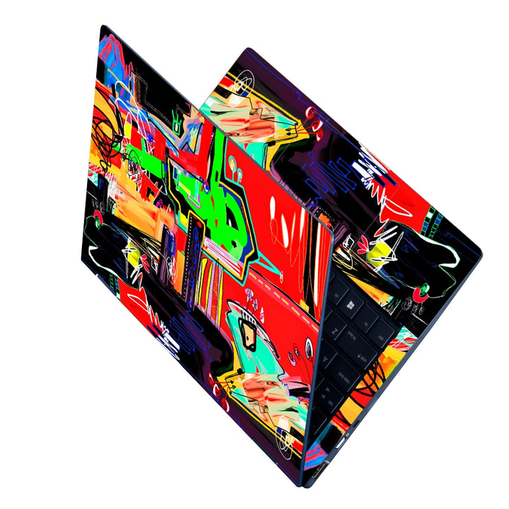 Laptop Skin - Urban Graffiti Red Shaded