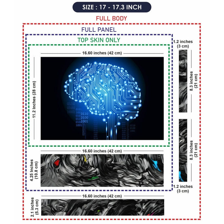 Laptop Skin - Brain Intelligence 0110