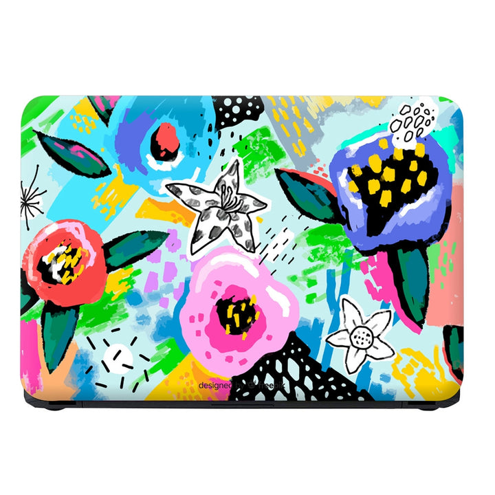 Laptop Skin - Colourful Mural Floral Vector