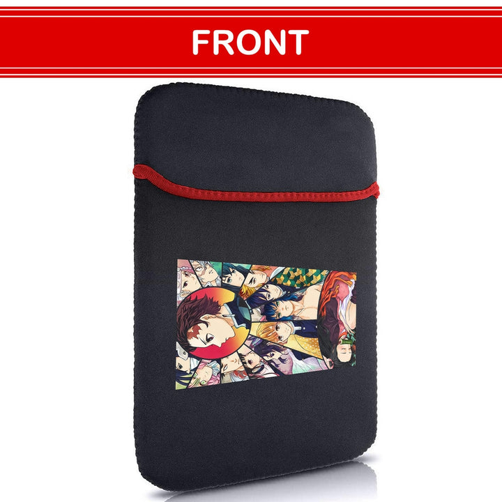 Printed Neoprene Reversible Laptop & Tablet Sleeve - Anime Legendary DS10