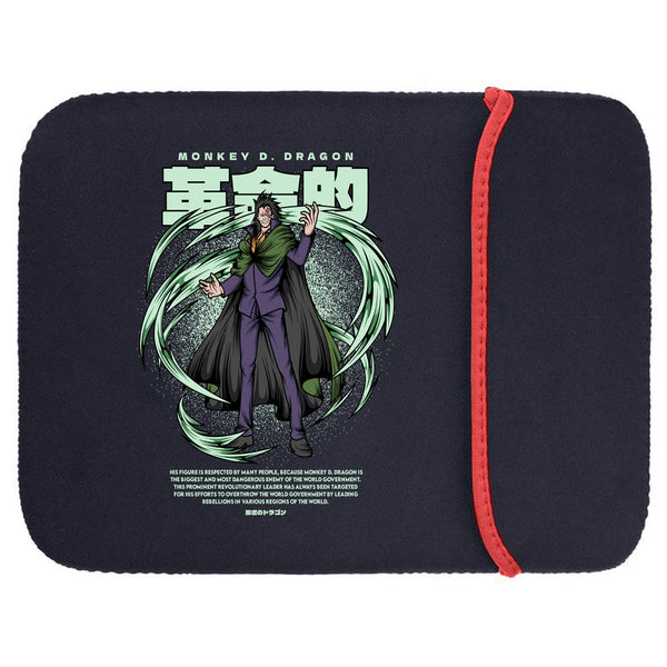 Printed Neoprene Reversible Laptop & Tablet Sleeve - One Piece Dragon DS1