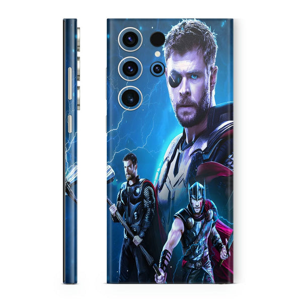 Mobile Skin Wrap - Thor Blue Shaded Design