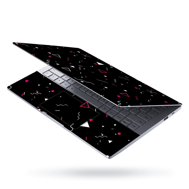 Laptop Skin - Triangle Spiral on Black