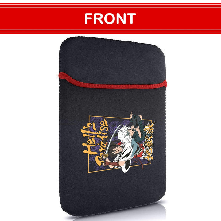 Printed Neoprene Reversible Laptop & Tablet Sleeve - Anime Hells Paradse