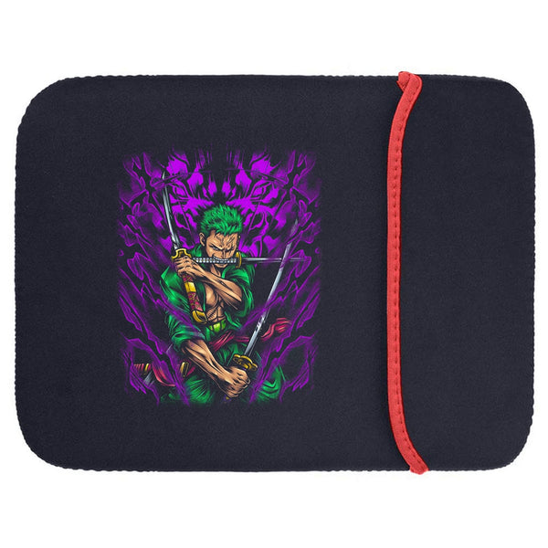 Printed Neoprene Reversible Laptop & Tablet Sleeve - Anime Legendary DS73