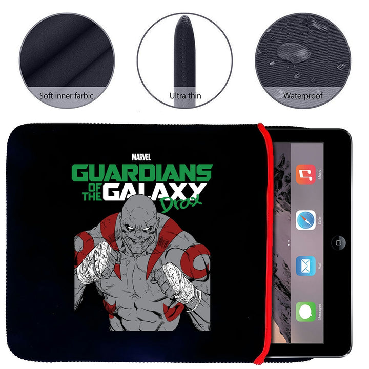 Printed Neoprene Reversible Laptop & Tablet Sleeve - Super Heroes Drax