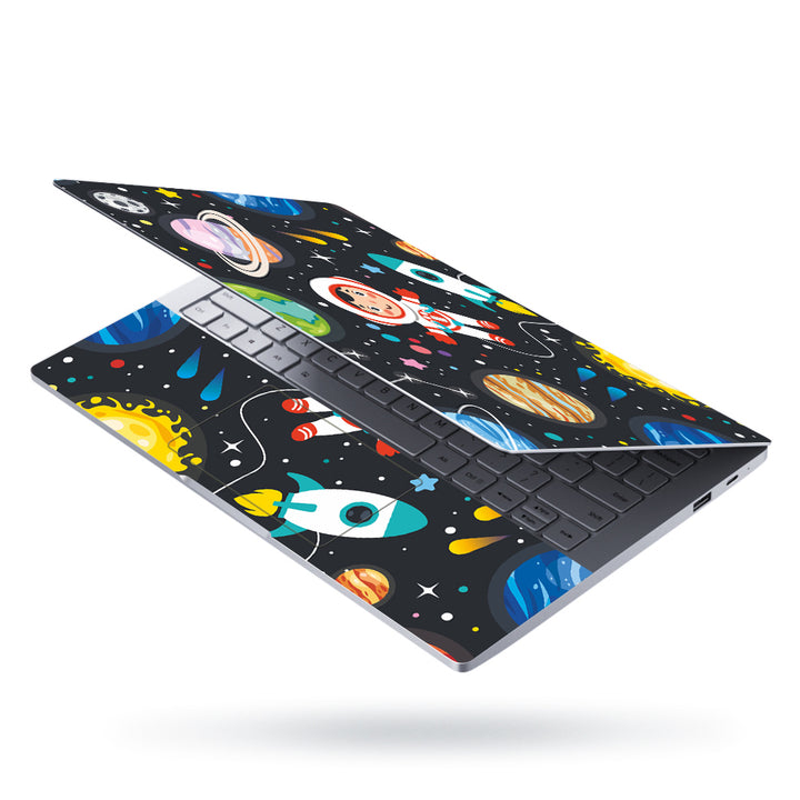 Laptop Skin - Child Astronaut With Space Symbols