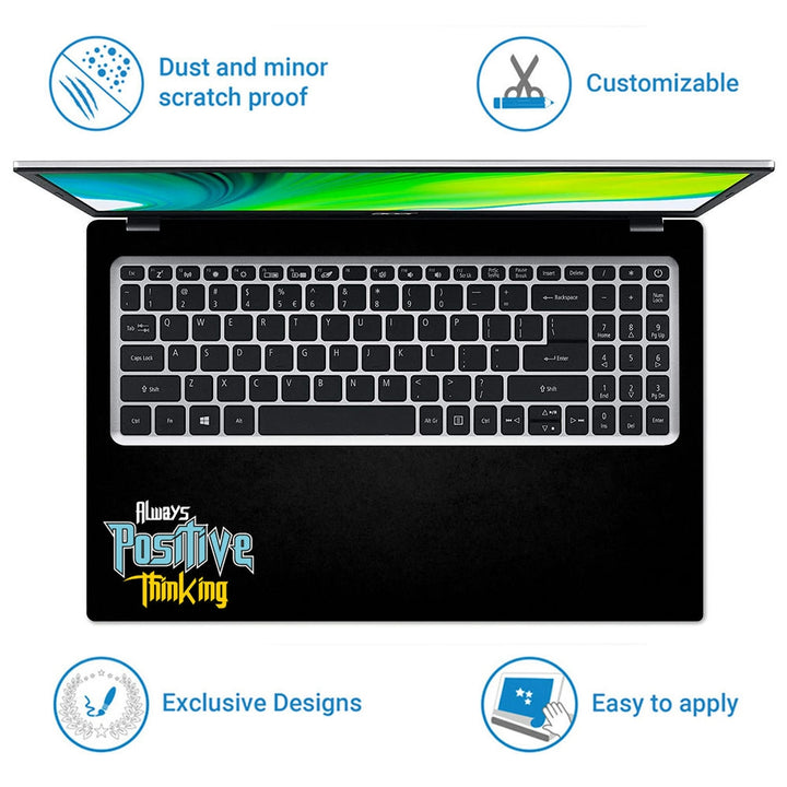 Laptop Skin - Always Positive Thinking