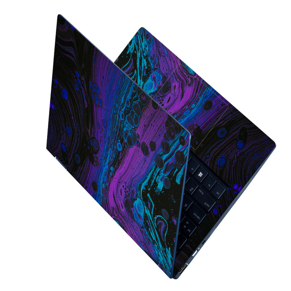 Laptop Skin - Blue Purple Particles