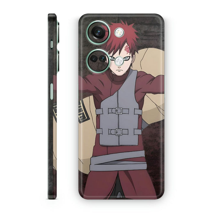 Mobile Skin Wrap - Anime Gaara Fighting Position