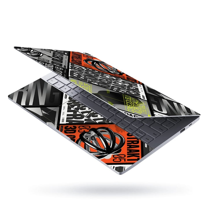 Laptop Skin - 3D Objects Typography