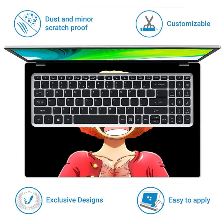 Laptop Skin - Anime Luffy Laughing