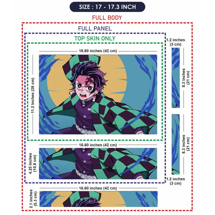 Laptop Skin - Anime Tanjiro Kamado Water Breathing