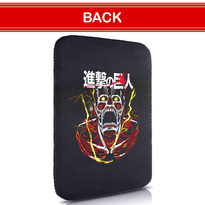 Printed Neoprene Reversible Laptop & Tablet Sleeve - Anime Attack on Titan DS06