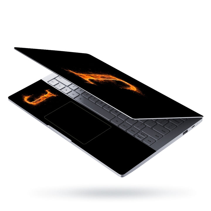 Laptop Skin - J Letter Fire