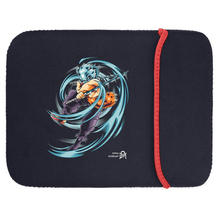 Printed Neoprene Reversible Laptop & Tablet Sleeve - Anime Legendary DS4