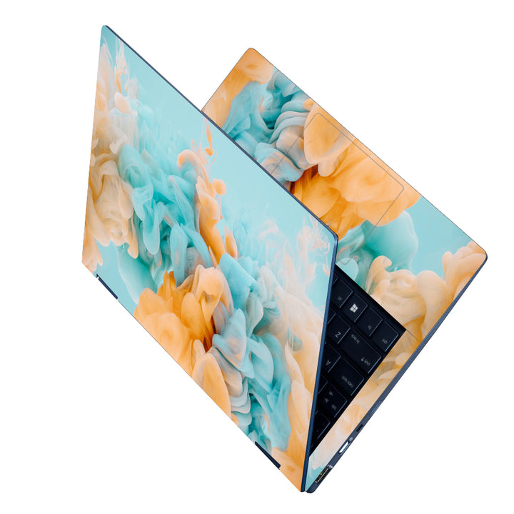 Laptop Skin - Light Blue Multicolor Smoke