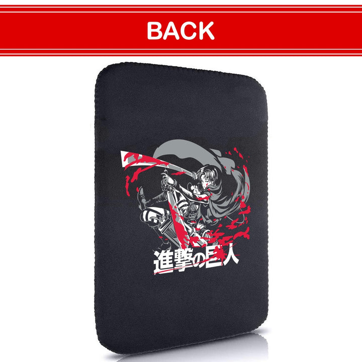 Printed Neoprene Reversible Laptop & Tablet Sleeve - Anime Attack on Titan DS01