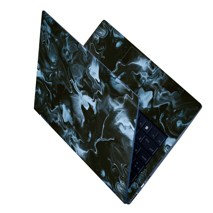 Laptop Skin - Sky Black Color Stroke