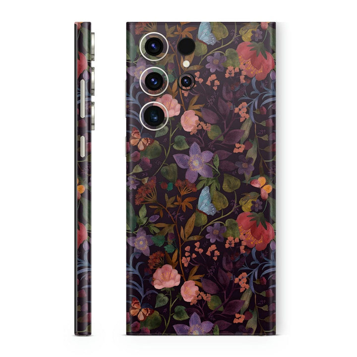 Mobile Skin Wrap - Dark Floral Art