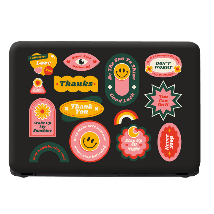 Laptop Skin - Hand Drawn Retro Branding