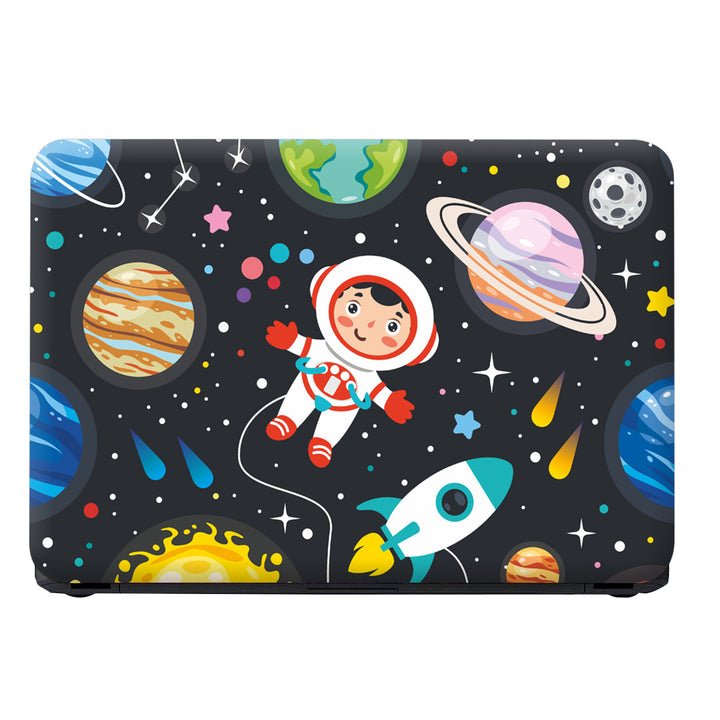 Laptop Skin - Child Astronaut With Space Symbols