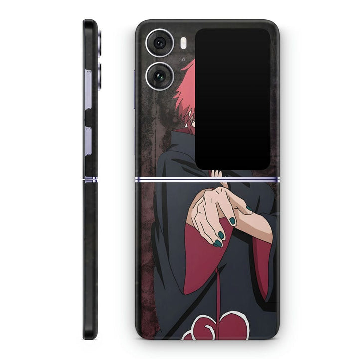 Mobile Skin Wrap - Anime Sasori Showing Fingures