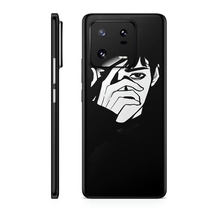 Mobile Skin Wrap - Anime Boy Hide Face