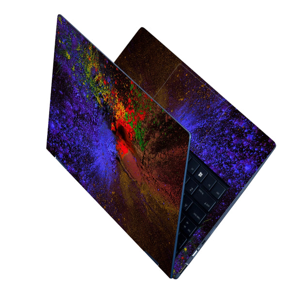 Laptop Skin - Splatter Holi Color Powder