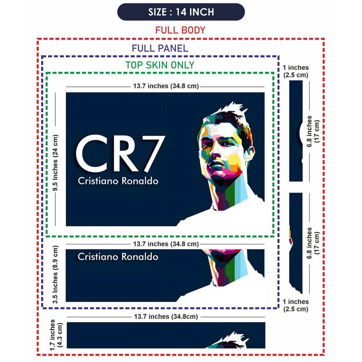 Laptop Skin - Cristiano Ronaldo CR7 DS16