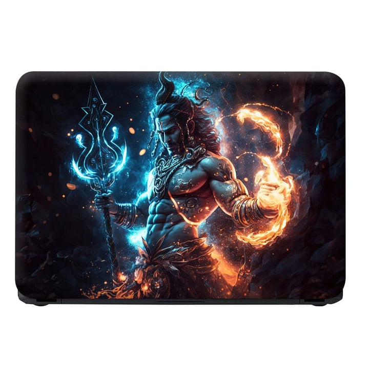 Laptop Skin - Lord Shiva Fire Art