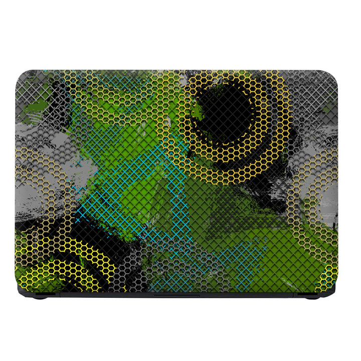 Laptop Skin - Yellow Green Honeycomb Design