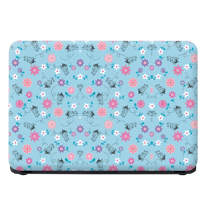 Laptop Skin - Black Honey Floral