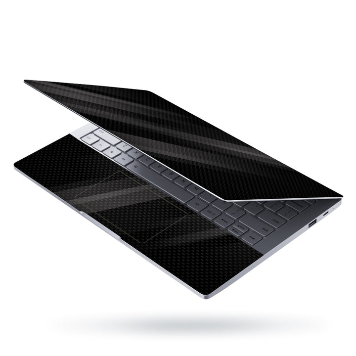 Laptop Skin - Tiny Squares on Grey Black