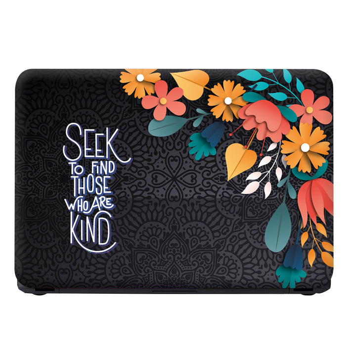 Laptop Skin - Seek to Find With Multi Floral