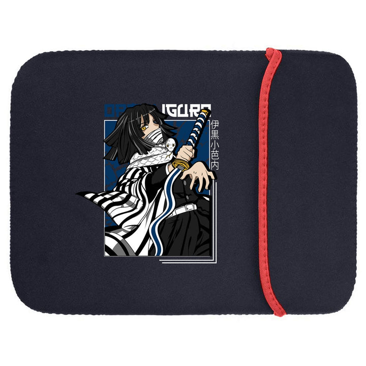 Printed Neoprene Reversible Laptop & Tablet Sleeve - Anime Demon Slayer Kimetsu No Yaiba DS09