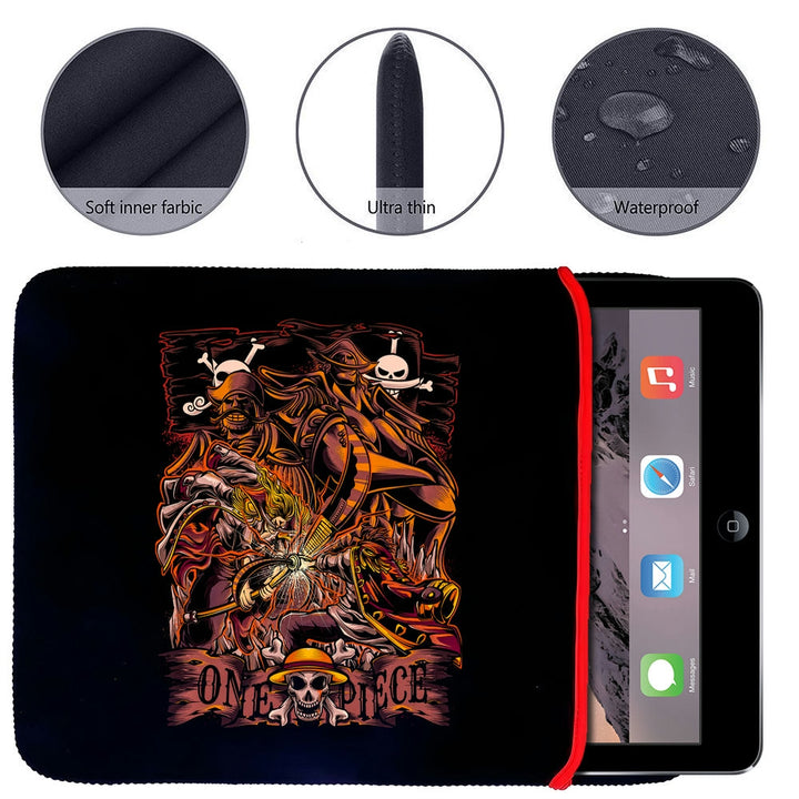 Printed Neoprene Reversible Laptop & Tablet Sleeve - Anime Legendary DS51