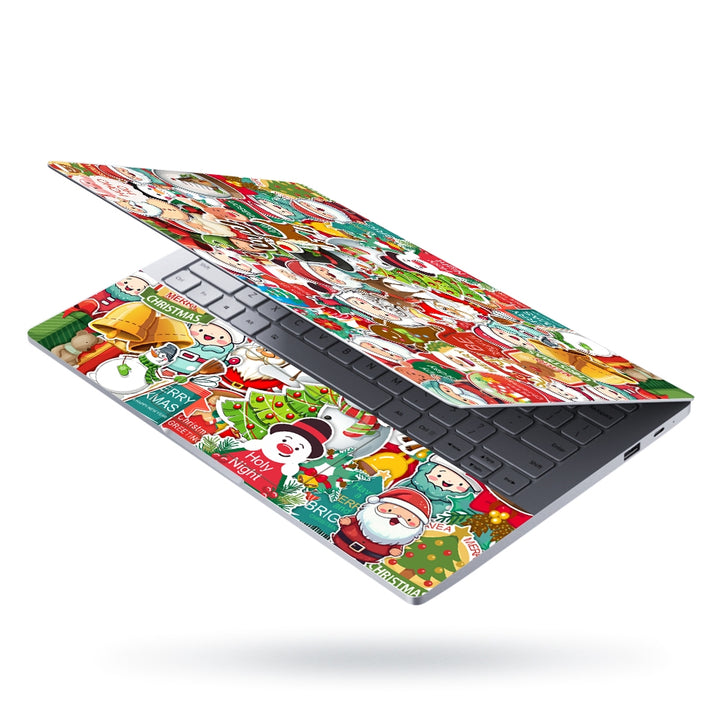 Laptop Skin - Christmas Santa Sticker Bomb