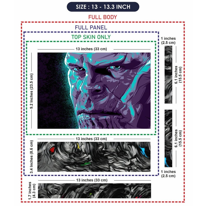 Laptop Skin - Thanos Purple Face