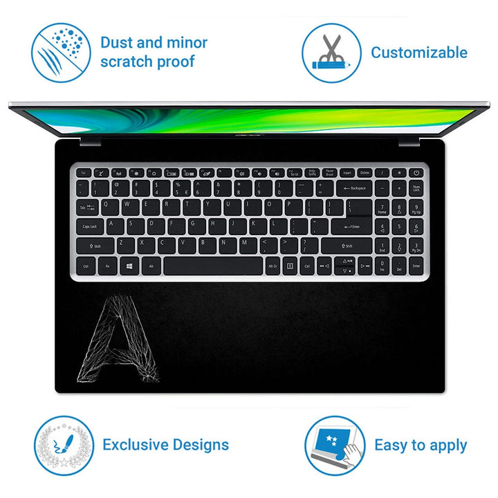 Laptop Skin - A Letter Mesh Design